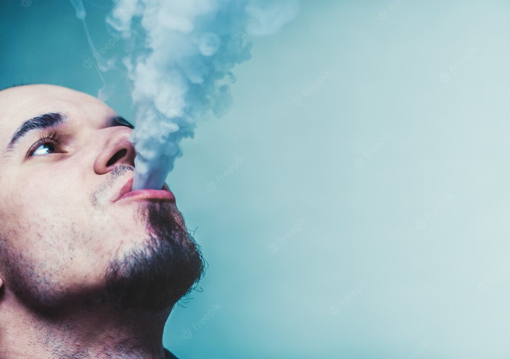 close-up-portrait-man-vaping